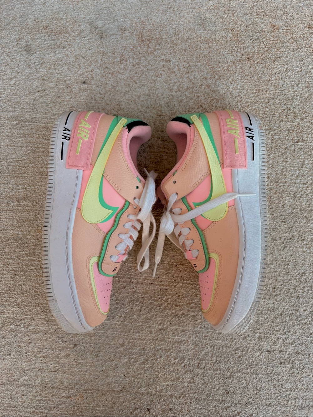 Nike Women’s Low Top Sneakers in Pink, Peach & Lime